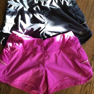 2 pair Athleta running shorts